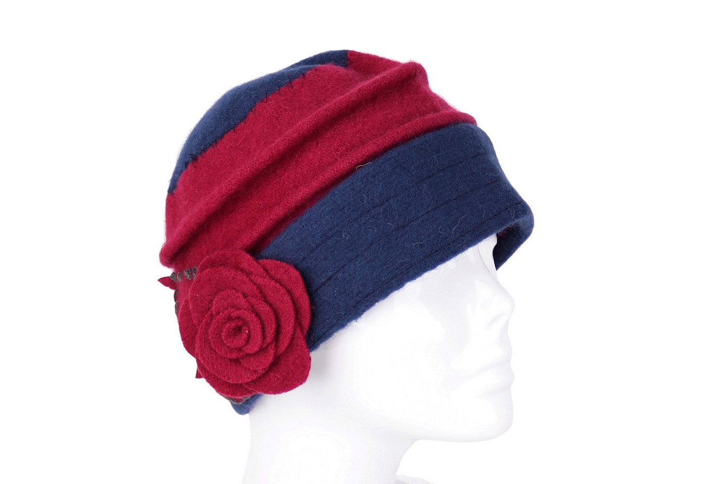MIRROSI Filzhut Damen Wollfilzhut Wollhut mit Blumen 100% Schurwolle MIRROSI Filzhut Damen Wollfilzhut Wollhut mit Blumen 100% Schurwolle von MIRROSI
