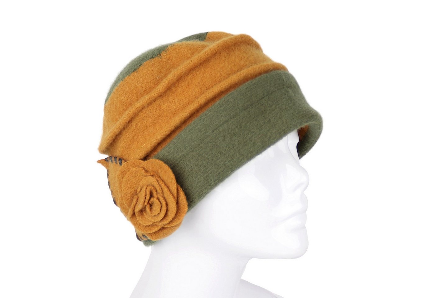MIRROSI Filzhut Damen Wollfilzhut Wollhut mit Blumen 100% Schurwolle MIRROSI Filzhut Damen Wollfilzhut Wollhut mit Blumen 100% Schurwolle von MIRROSI