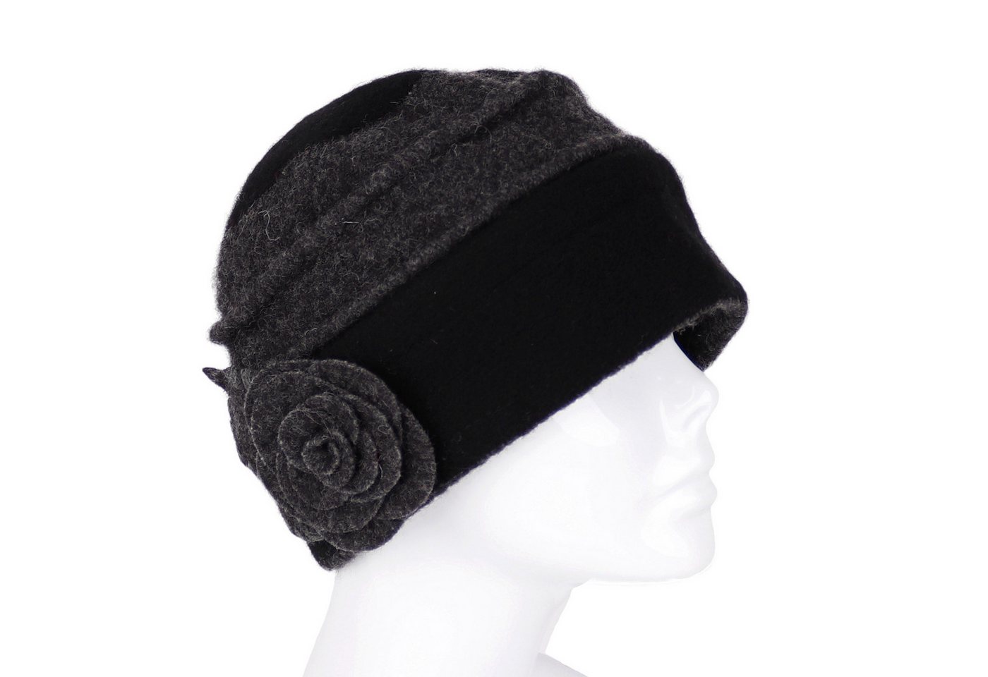 MIRROSI Filzhut Damen Wollfilzhut Wollhut mit Blumen 100% Schurwolle MIRROSI Filzhut Damen Wollfilzhut Wollhut mit Blumen 100% Schurwolle von MIRROSI