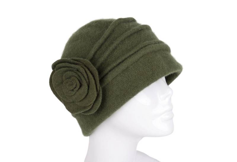 MIRROSI Filzhut Damen Wollfilzhut Wollhut mit Blumen 100% Schurwolle MIRROSI Filzhut Damen Wollfilzhut Wollhut mit Blumen 100% Schurwolle von MIRROSI