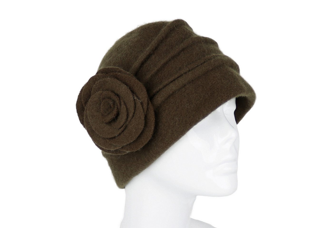 MIRROSI Filzhut Damen Wollfilzhut Wollhut mit Blumen 100% Schurwolle MIRROSI Filzhut Damen Wollfilzhut Wollhut mit Blumen 100% Schurwolle von MIRROSI