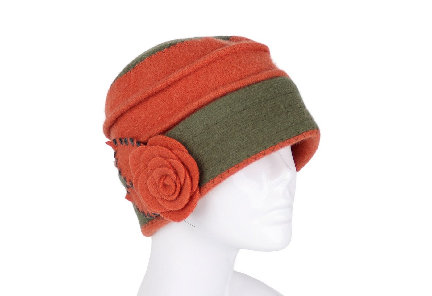 MIRROSI Filzhut Damen Wollfilzhut Wollhut mit Blumen 100% Schurwolle MIRROSI Filzhut Damen Wollfilzhut Wollhut mit Blumen 100% Schurwolle von MIRROSI