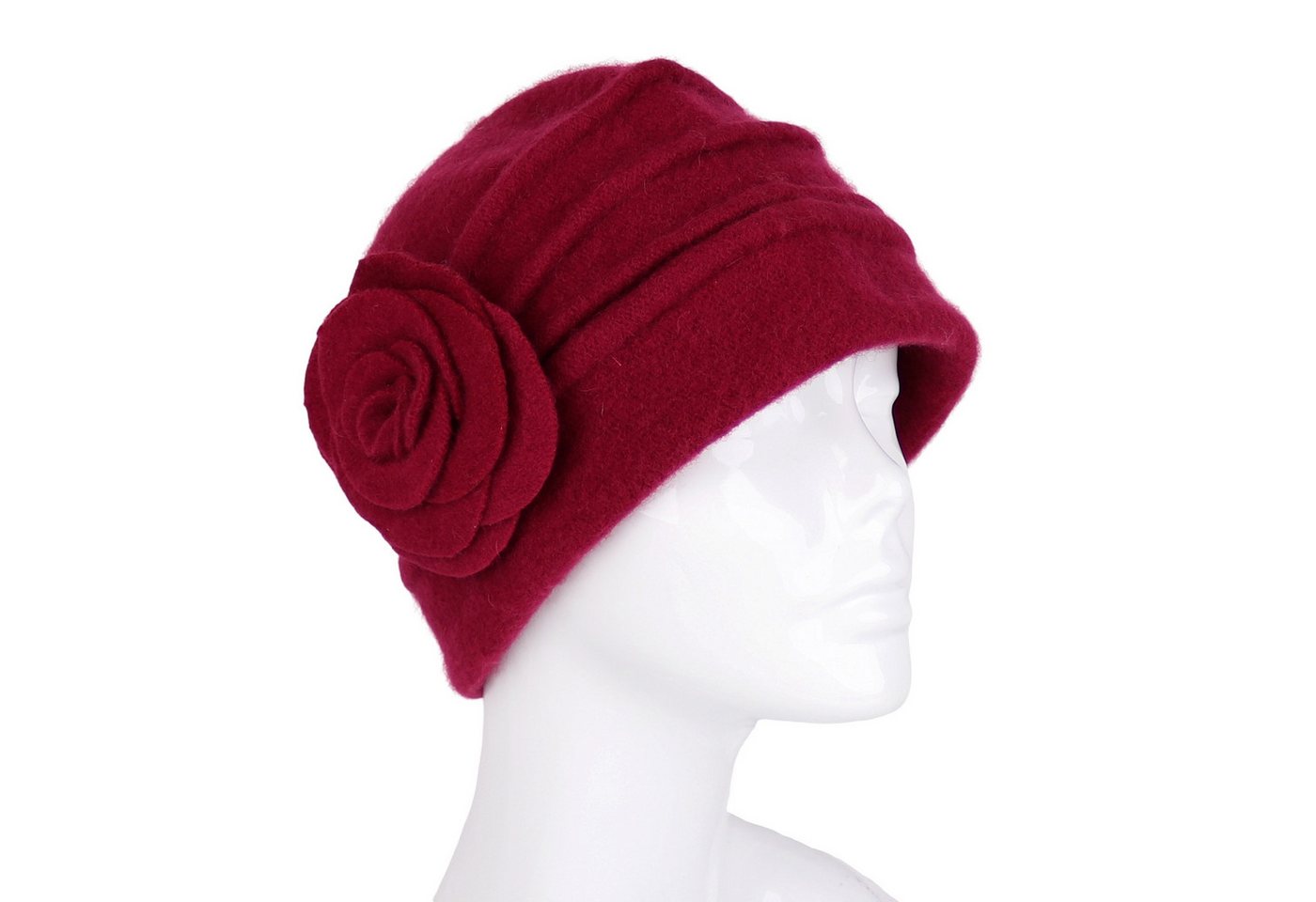 MIRROSI Filzhut Damen Wollfilzhut Wollhut mit Blumen 100% Schurwolle MIRROSI Filzhut Damen Wollfilzhut Wollhut mit Blumen 100% Schurwolle von MIRROSI