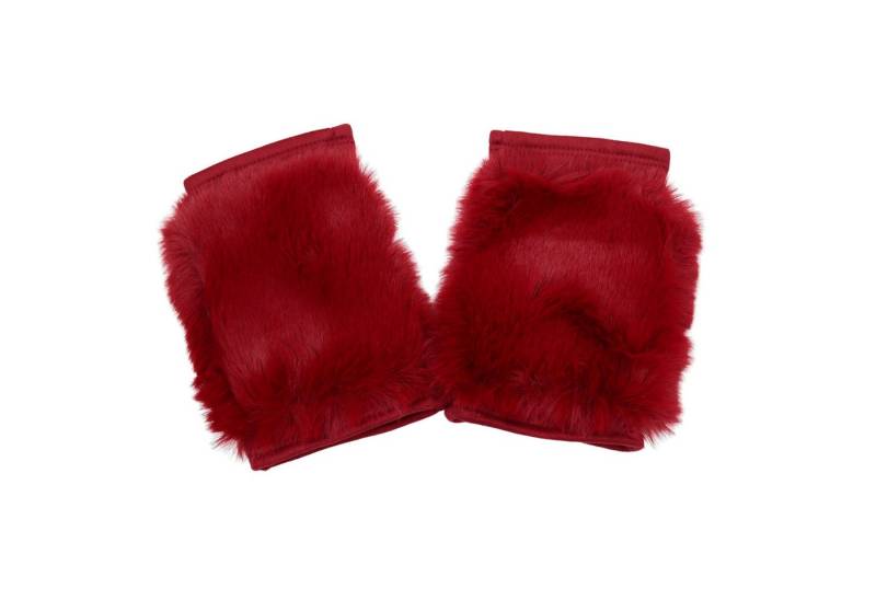 MIRROSI Fleecehandschuhe Damen Fingerlosen Handschuhe aus Kunst-Teddyfell aus kuscheligem Kunst-Teddyfell von MIRROSI