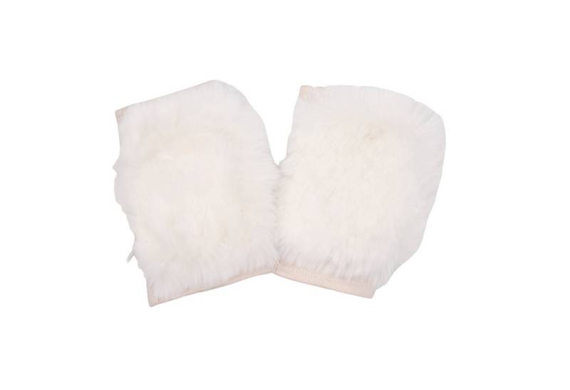 MIRROSI Fleecehandschuhe Damen Fingerlosen Handschuhe aus Kunst-Teddyfell aus kuscheligem Kunst-Teddyfell von MIRROSI