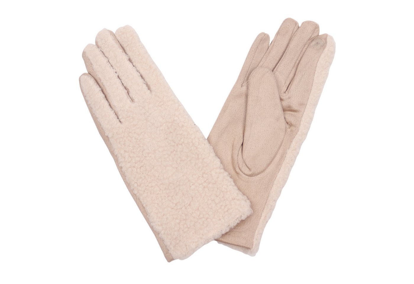 MIRROSI Fleecehandschuhe Damen Handschuhe aus Teddyfell, Warm und Kuschelig (Einheitsgröße) Touchscreen, leicht gefüttert ideal für Herbst, Winter von MIRROSI