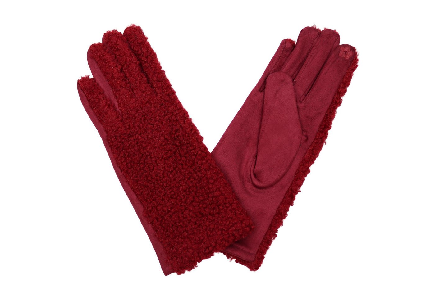 MIRROSI Fleecehandschuhe Damen Handschuhe aus Teddyfell, Warm und Kuschelig (Einheitsgröße) Touchscreen, leicht gefüttert ideal für Herbst, Winter von MIRROSI