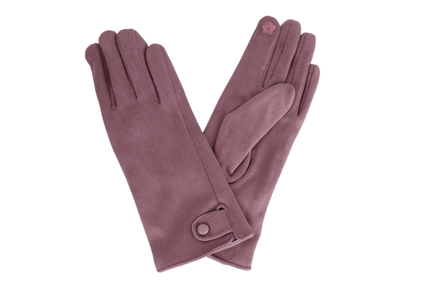 MIRROSI Fleecehandschuhe Damen Touchscreen Handschuhe gefüttert Warm ONESIZE (BASIC zeitlos für immer) aus Stoff sehr weich und warm ideal für Herbst oder Winter von MIRROSI