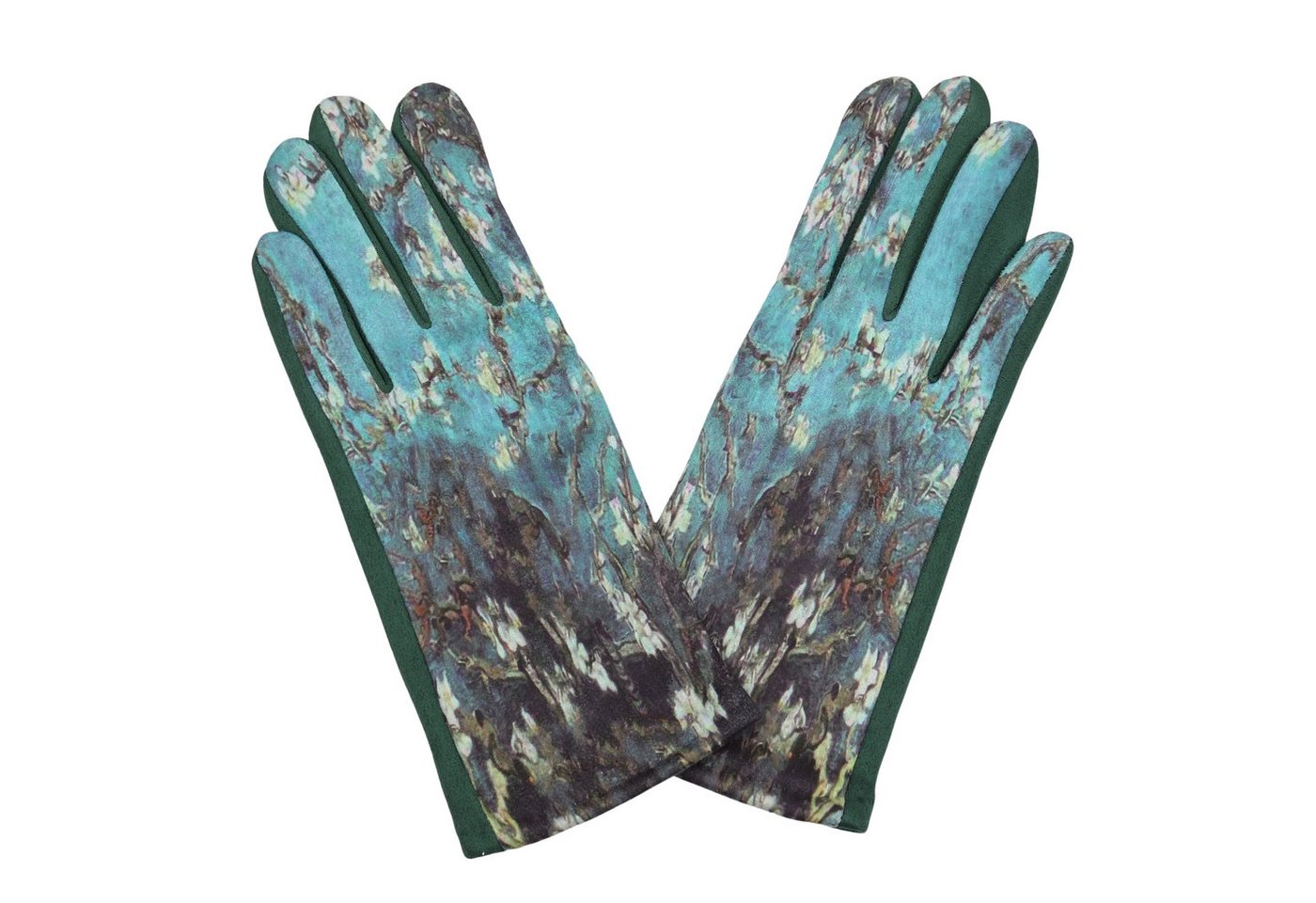 MIRROSI Fleecehandschuhe Damen Touchscreen Handschuhe gefüttert Warm ONESIZE (Wunderschöne Prints) aus Stoff sehr weich und warm ideal für Herbst oder Winter von MIRROSI