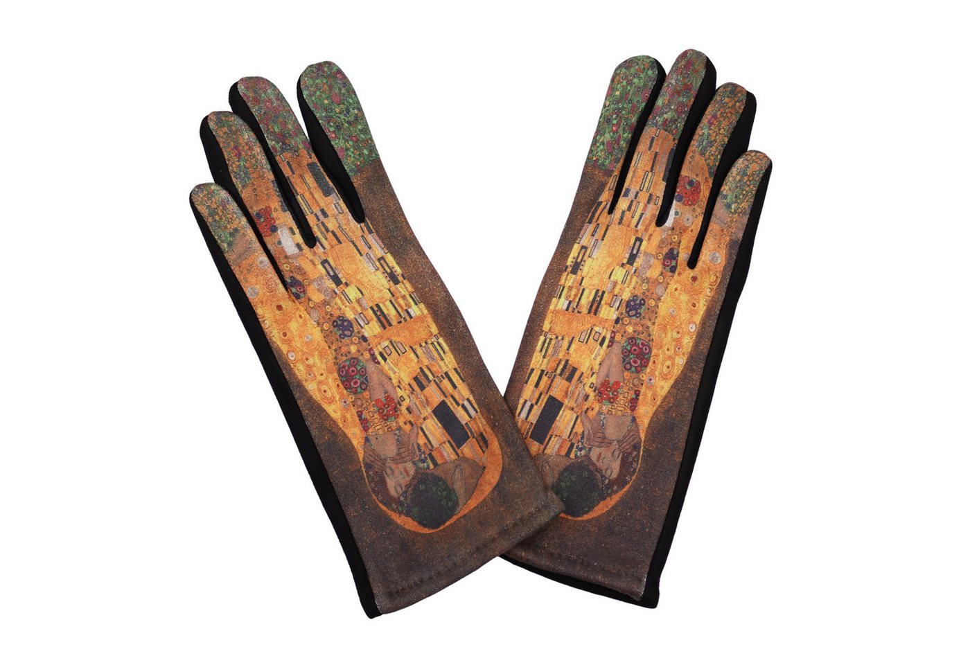 MIRROSI Fleecehandschuhe Damen Touchscreen Handschuhe gefüttert Warm ONESIZE (Wunderschöne Prints) aus Stoff sehr weich und warm ideal für Herbst oder Winter von MIRROSI