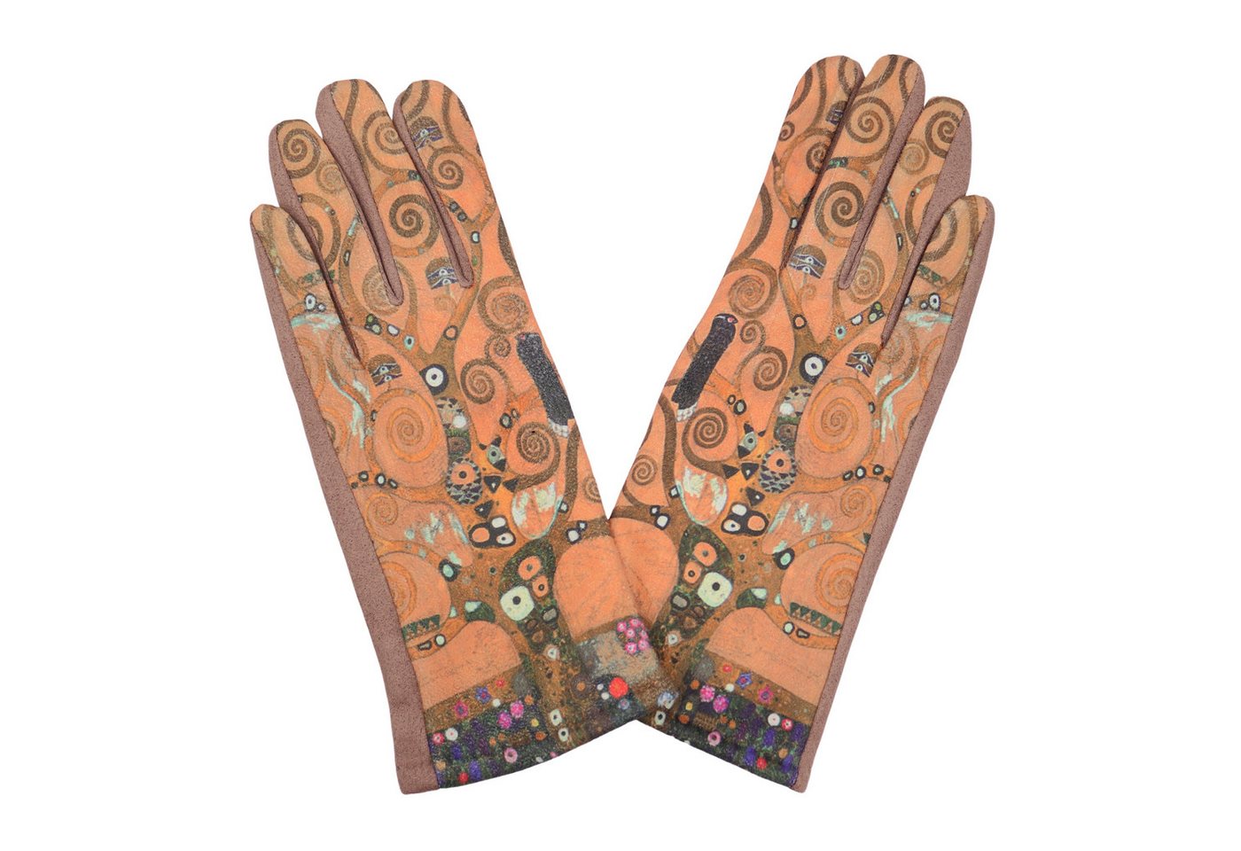 MIRROSI Fleecehandschuhe Damen Touchscreen Handschuhe gefüttert Warm ONESIZE (Wunderschöne Prints) aus Stoff sehr weich und warm ideal für Herbst oder Winter von MIRROSI