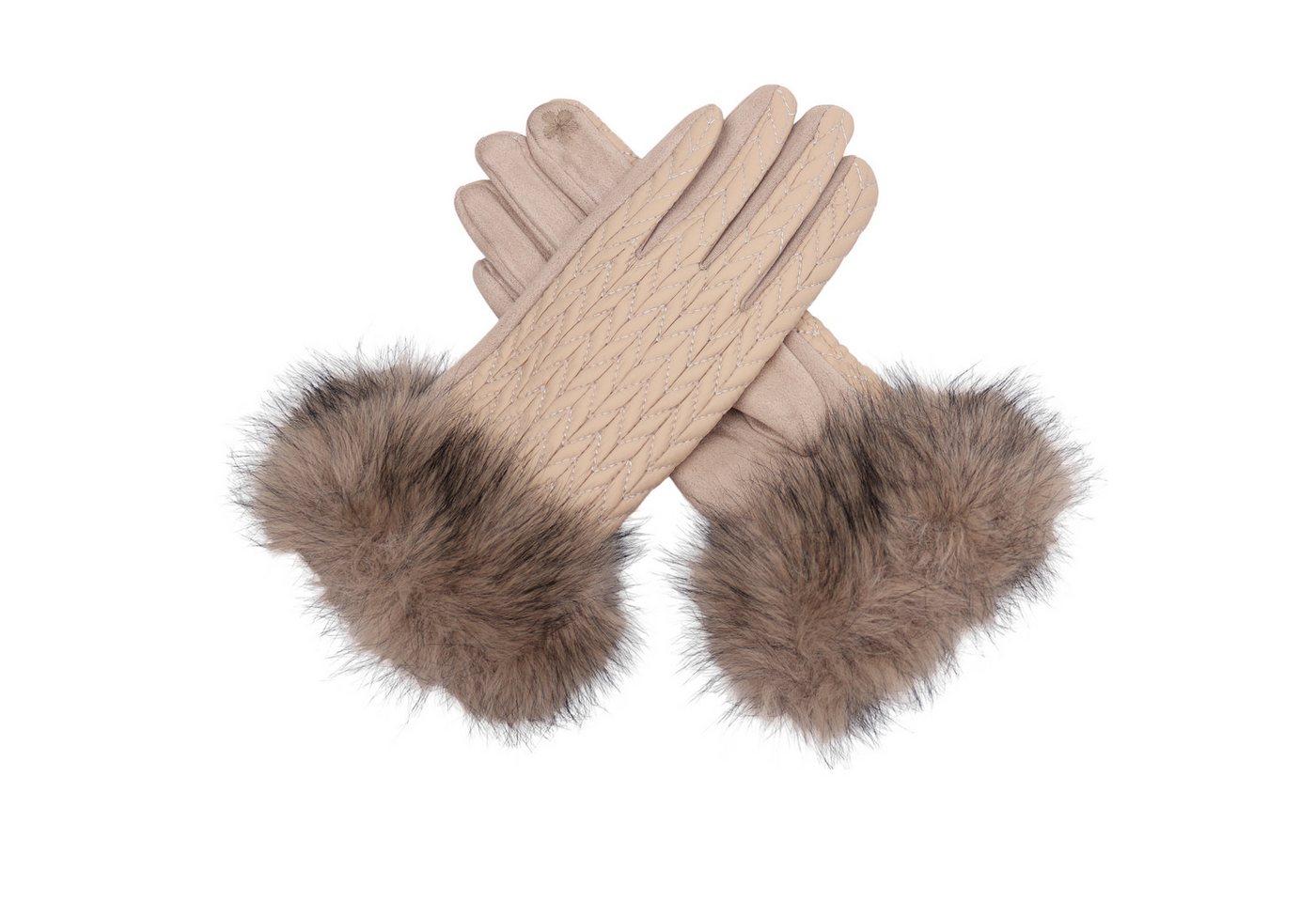 MIRROSI Fleecehandschuhe Stepp Handschuhe gefüttert Warm OneSize warm ideal für Herbst oder Winter von MIRROSI