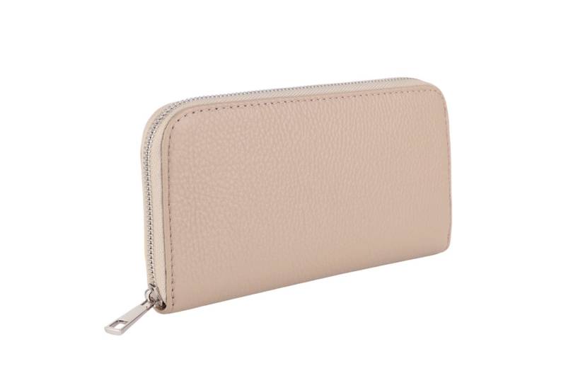 MIRROSI Geldbörse Damen Portemonnaie Echtleder MADE IN ITALY (19,5x10,5x2,5cm (BXHXT), mit 8 Kartenfächern, 2 Scheinfächer, 1x Münzenfach mit Reißverschluss von MIRROSI