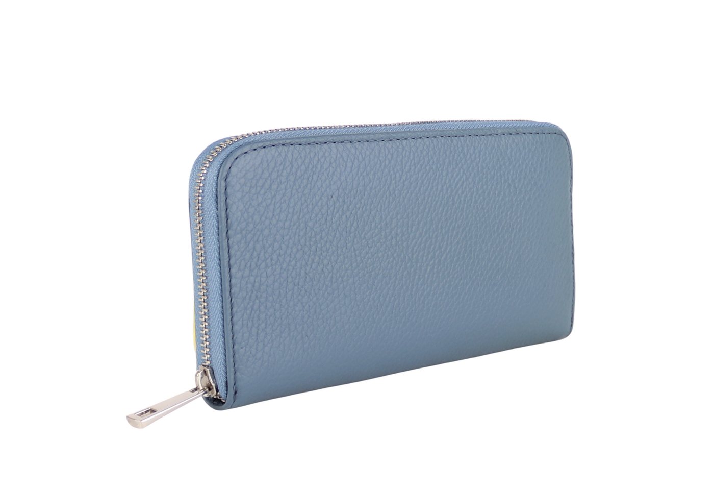MIRROSI Geldbörse Damen Portemonnaie Echtleder MADE IN ITALY (19,5x10,5x2,5cm (BXHXT), mit 8 Kartenfächern, 2 Scheinfächer, 1x Münzenfach mit Reißverschluss von MIRROSI