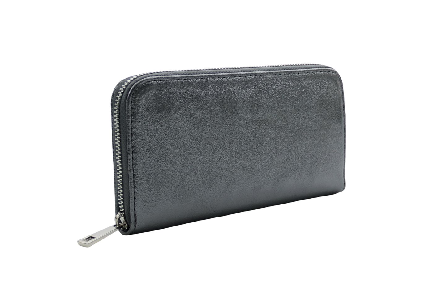 MIRROSI Geldbörse Damen Portemonnaie Echtleder MADE IN ITALY (19,5x10,5x2,5cm (BXHXT), mit 8 Kartenfächern, 2 Scheinfächer, 1x Münzenfach mit Reißverschluss von MIRROSI