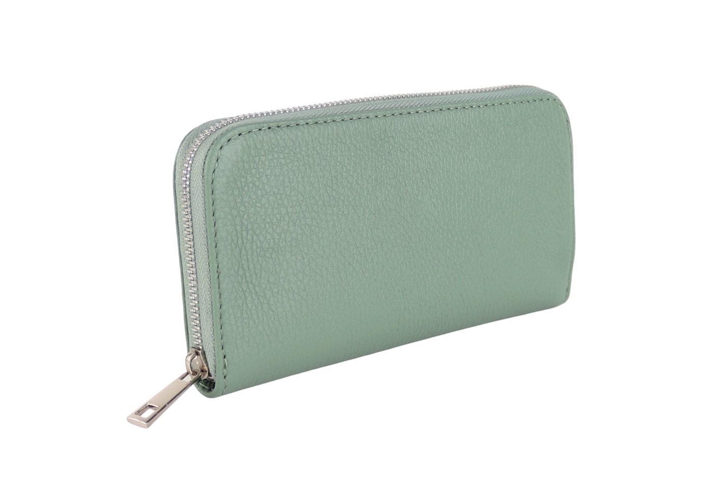 MIRROSI Geldbörse Damen Portemonnaie Echtleder MADE IN ITALY (19,5x10,5x2,5cm (BXHXT), mit 8 Kartenfächern, 2 Scheinfächer, 1x Münzenfach mit Reißverschluss von MIRROSI