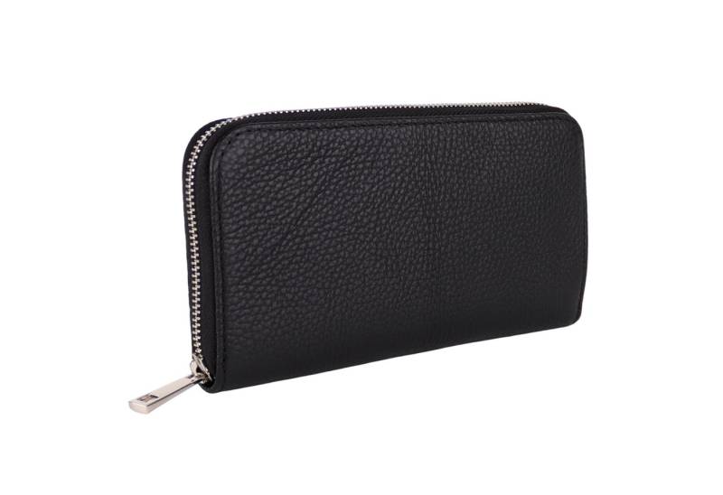 MIRROSI Geldbörse Damen Portemonnaie Echtleder MADE IN ITALY (19,5x10,5x2,5cm (BXHXT), mit 8 Kartenfächern, 2 Scheinfächer, 1x Münzenfach mit Reißverschluss von MIRROSI