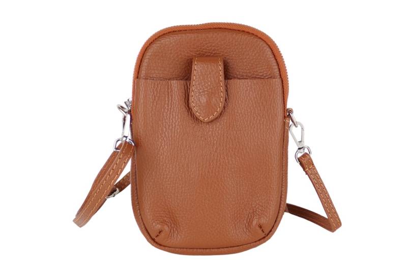 MIRROSI Handytasche Damen Kleine Umhängetasche aus Echtleder Made in Itlay (ca. 14x21x3cm), Mini Handytasche zum Umhängen, Handy Tasche von MIRROSI