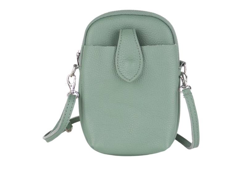 MIRROSI Handytasche Damen Kleine Umhängetasche aus Echtleder Made in Itlay (ca. 14x21x3cm), Mini Handytasche zum Umhängen, Handy Tasche von MIRROSI