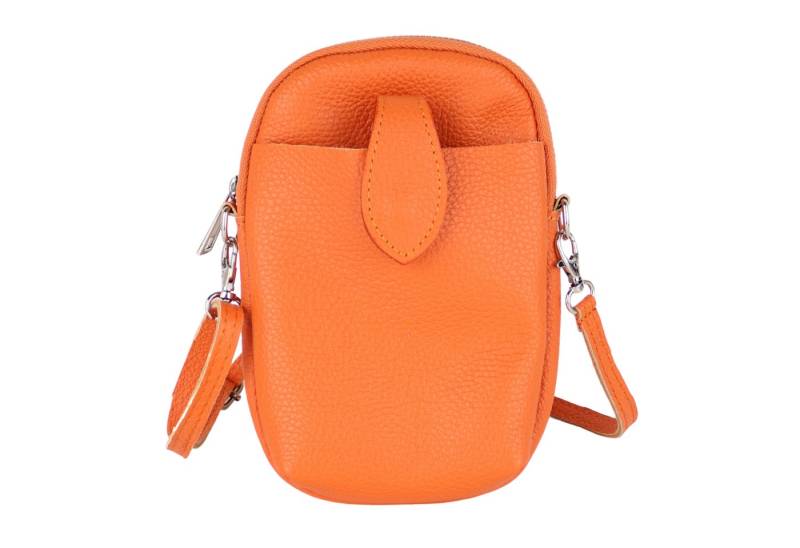 MIRROSI Handytasche Damen Kleine Umhängetasche aus Echtleder Made in Itlay (ca. 14x21x3cm), Mini Handytasche zum Umhängen, Handy Tasche von MIRROSI