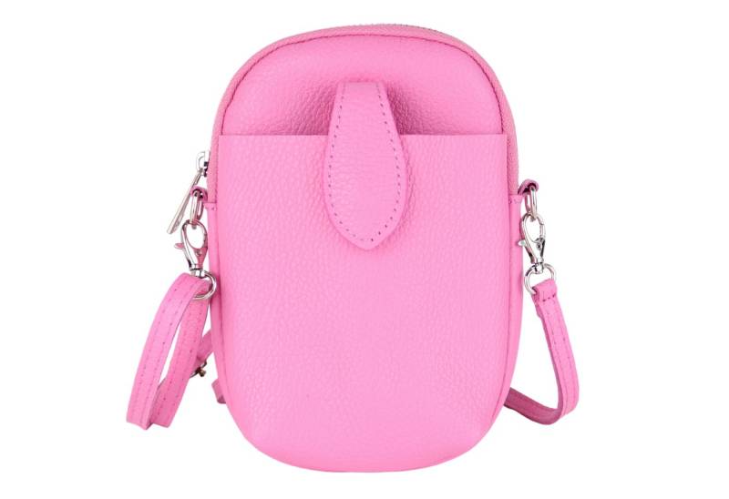 MIRROSI Handytasche Damen Kleine Umhängetasche aus Echtleder Made in Itlay (ca. 14x21x3cm), Mini Handytasche zum Umhängen, Handy Tasche von MIRROSI