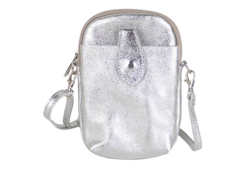 MIRROSI Handytasche Damen Kleine Umhängetasche aus Echtleder Made in Itlay (ca. 14x21x3cm), Mini Handytasche zum Umhängen, Handy Tasche von MIRROSI