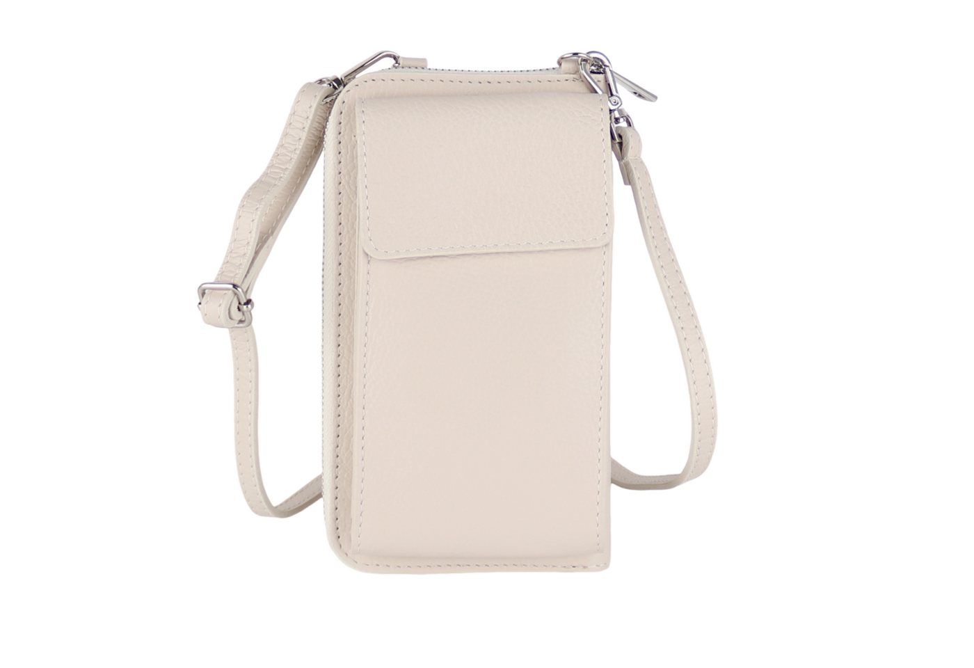 MIRROSI Handytasche Damen Kleine Umhängetasche aus Echtleder Made in Itlay (13x20x3cm BXHXT), Mini Handytasche zum Umhängen,Handy Tasche von MIRROSI