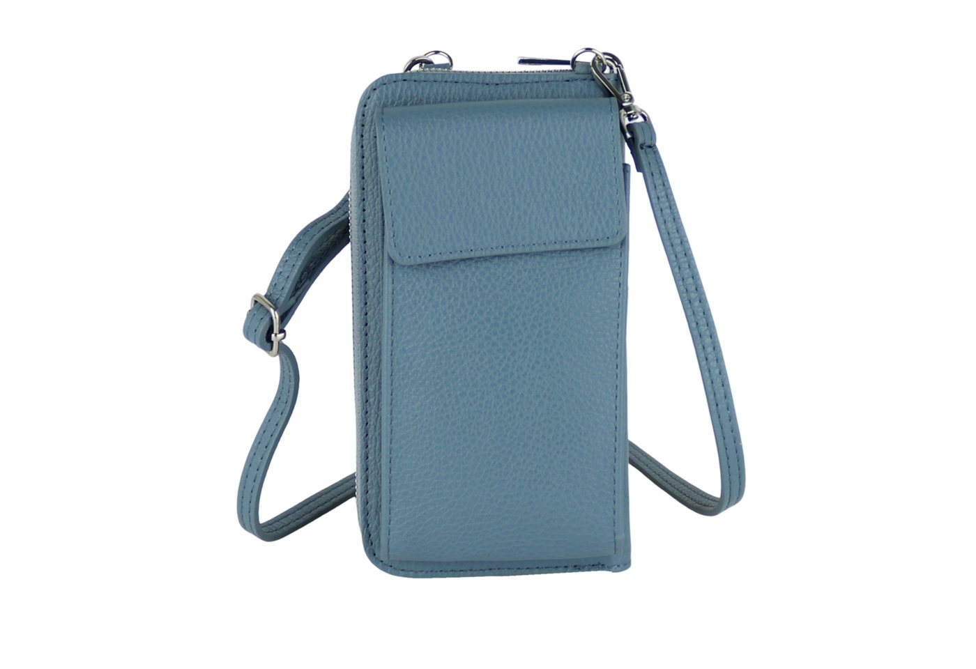 MIRROSI Handytasche Damen Kleine Umhängetasche aus Echtleder Made in Itlay (13x20x3cm BXHXT), Mini Handytasche zum Umhängen,Handy Tasche von MIRROSI