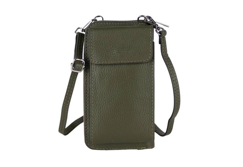 MIRROSI Handytasche Damen Kleine Umhängetasche aus Echtleder Made in Itlay (13x20x3cm BXHXT), Mini Handytasche zum Umhängen,Handy Tasche von MIRROSI