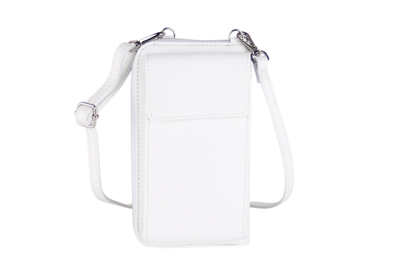 MIRROSI Handytasche Damen Kleine Umhängetasche aus Echtleder Made in Itlay (13x20x3cm BXHXT), Mini Handytasche zum Umhängen,Handy Tasche von MIRROSI