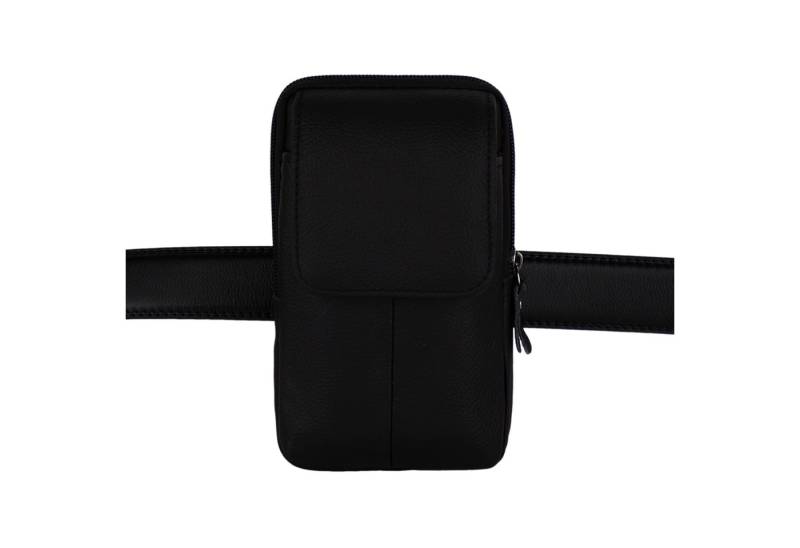 MIRROSI Handytasche Herren Kleine Umhängetasche aus Echtleder, Mini Handytasche mit Gürtelschlaufe Handy Tasche von MIRROSI