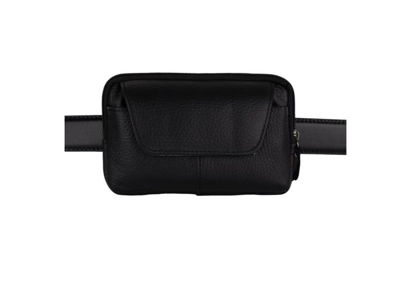 MIRROSI Handytasche Herren Kleine Umhängetasche aus Echtleder, Mini Handytasche mit Gürtelschlaufe Handy Tasche von MIRROSI