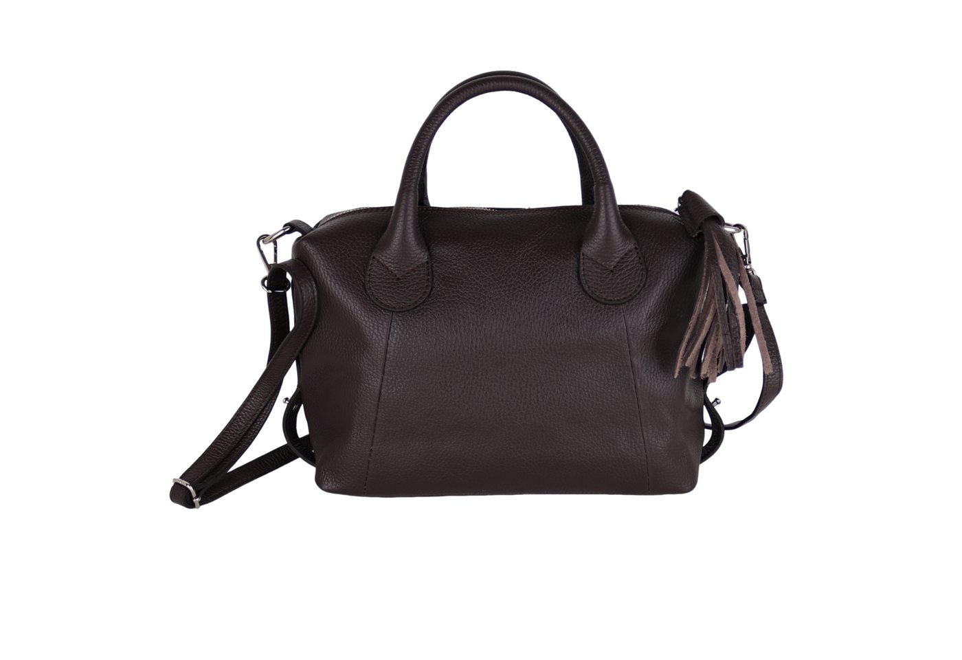 MIRROSI Henkeltasche Damen Crossbody Bag, Echtleder Made In Italy (Vielseitige Umwandlung), Mittelgroße Damen Tasche 28x18x12cm von MIRROSI