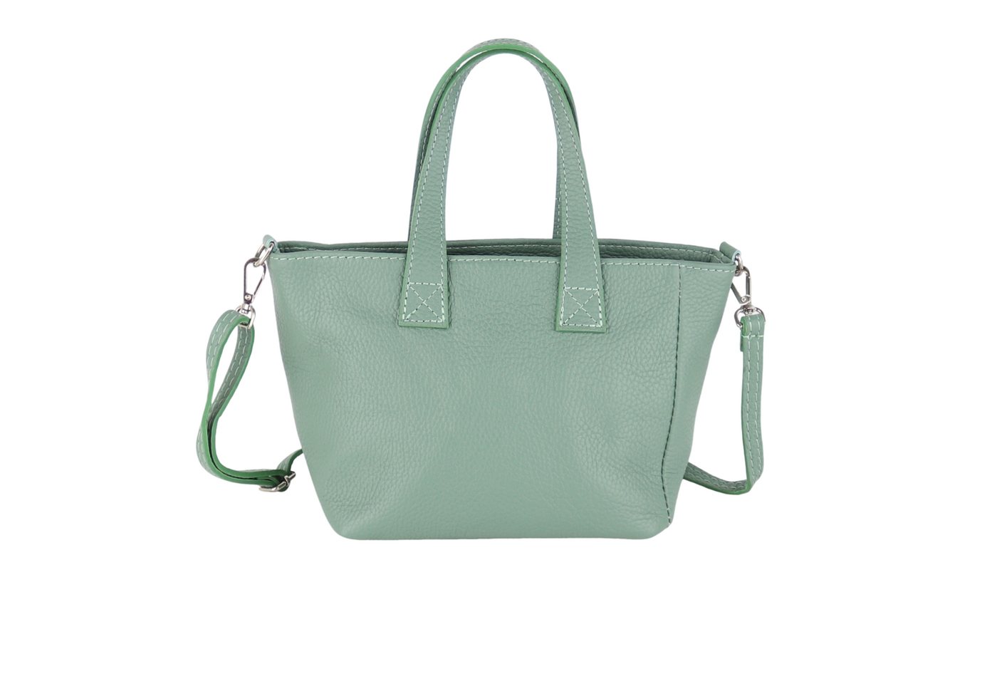 MIRROSI Henkeltasche Damen kleine Tasche aus Echtleder Schultertasche 27,5x16x10cm (27,5x16x10cm), mit passendem Schulterriemen für vielseitigen Einsatz von MIRROSI