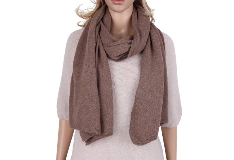 MIRROSI Kaschmirschal Damen Strickschal, Made in Italy 5% Kaschmir, Damen Langes Halstuch ideal für Herbst und Winter ca. 200x60cm von MIRROSI