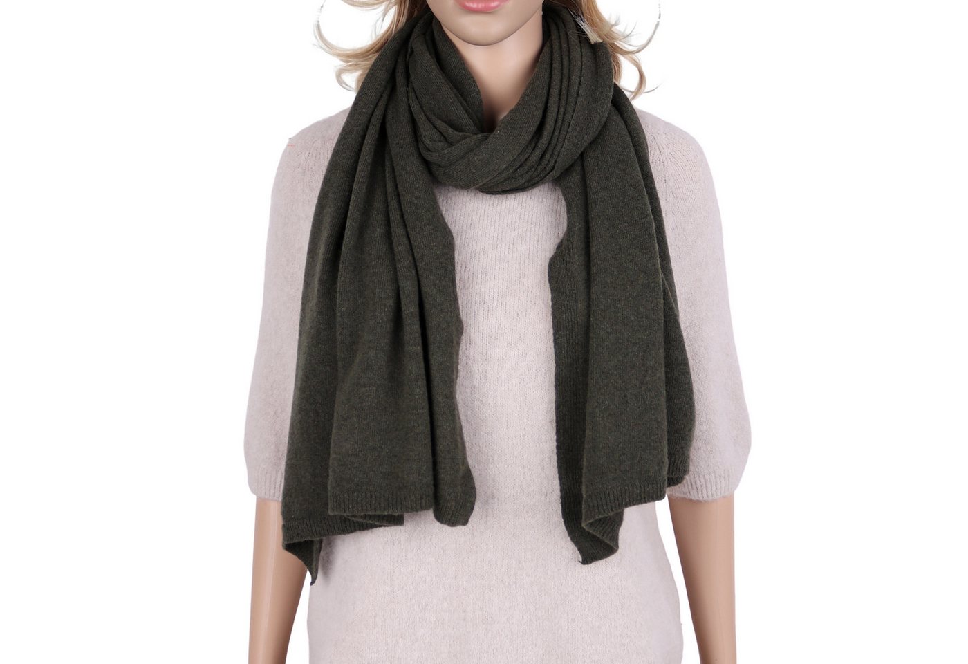 MIRROSI Kaschmirschal Damen Strickschal, Made in Italy 5% Kaschmir, Damen Langes Halstuch ideal für Herbst und Winter ca. 200x60cm von MIRROSI