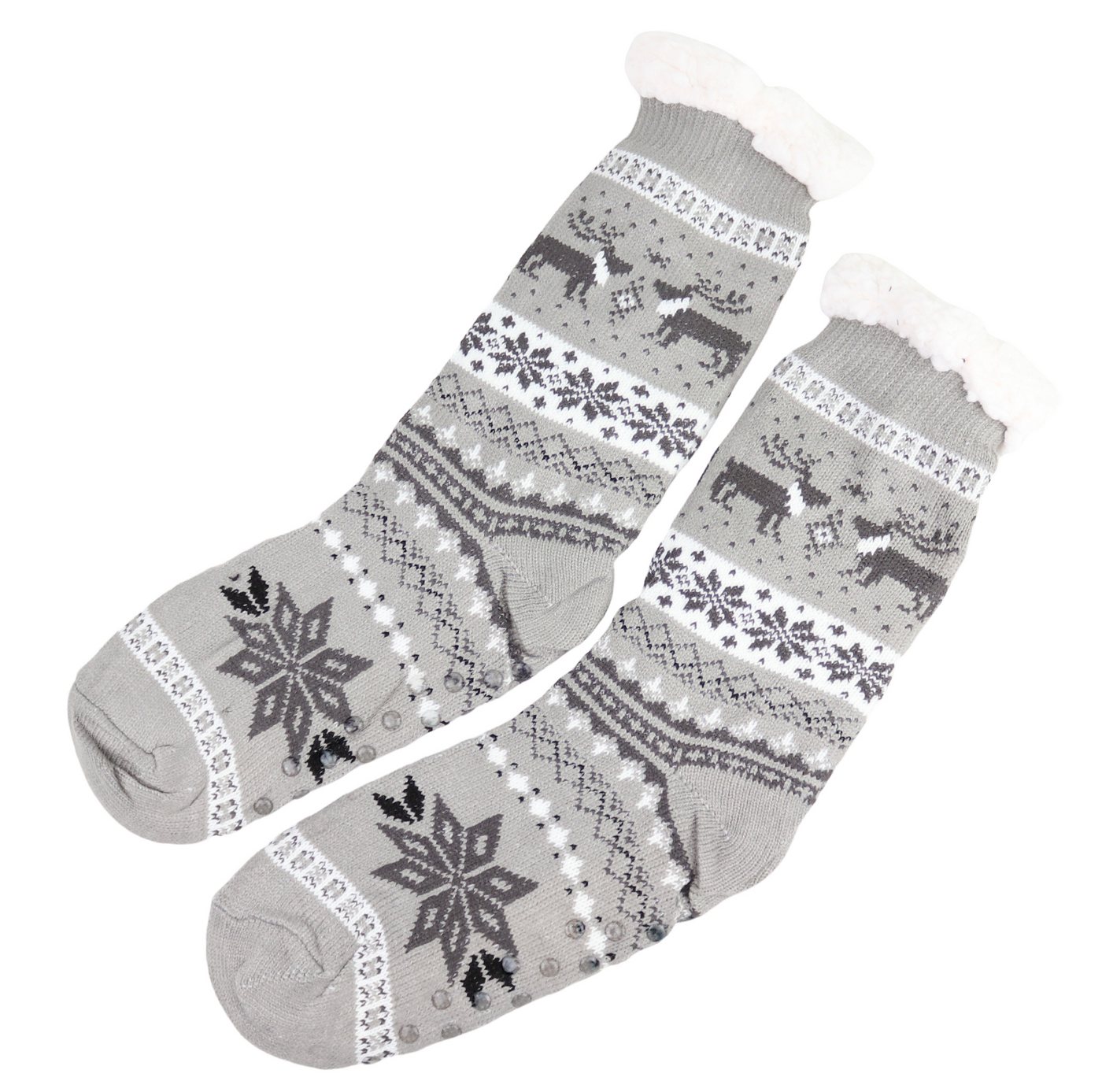 MIRROSI Kuschelsocken Herren Hüttensocken warm und kuschelig gefüttert (Einheitsgröße (passt Gr.41-46) Weihnachtssocken Haussocken Wintersocken Kuschelsocken von MIRROSI