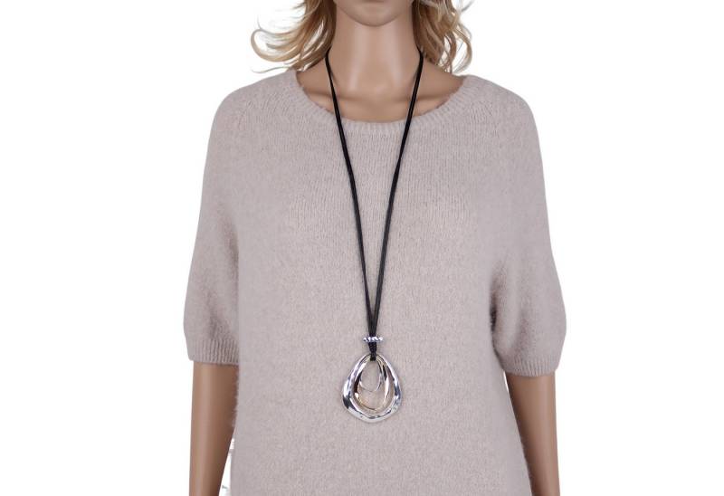 MIRROSI Lange Kette Damen Halskette mit elegantem Anhänger aus Metall ca.90cm lang (perfekt für Pullover, Bluse, Shirt) von MIRROSI