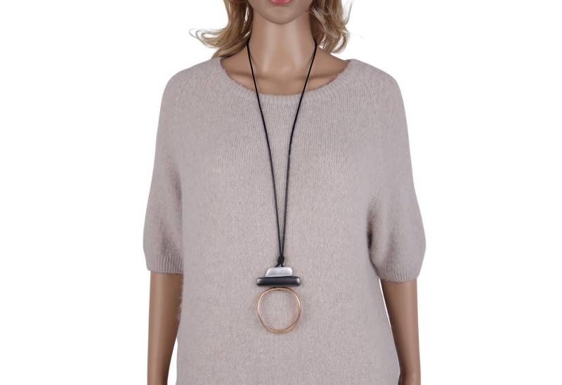 MIRROSI Lange Kette Damen Halskette mit elegantem Anhänger aus Metall ca.90cm lang (perfekt für Pullover, Bluse, Shirt) von MIRROSI