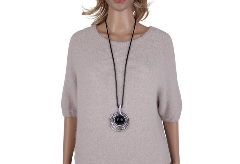 MIRROSI Lange Kette Damen Halskette mit elegantem Anhänger aus Metall ca.90cm lang (perfekt für Pullover, Bluse, Shirt) von MIRROSI