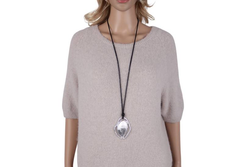 MIRROSI Lange Kette Damen Halskette mit elegantem Anhänger aus Metall ca.90cm lang (perfekt für Pullover, Bluse, Shirt) von MIRROSI