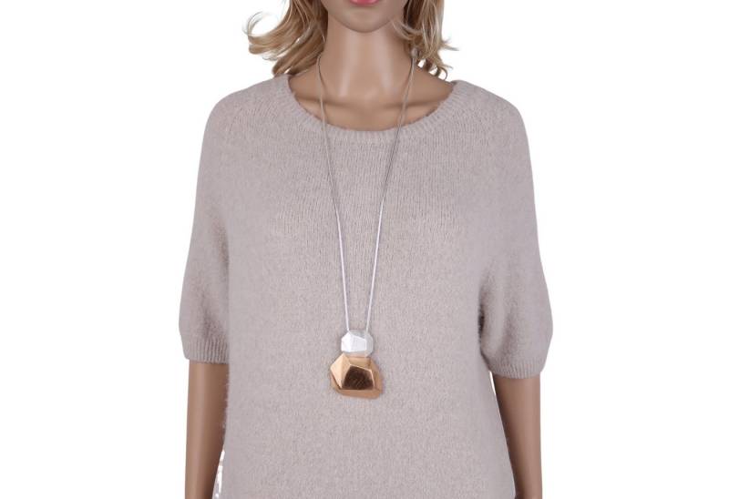MIRROSI Lange Kette Damen Halskette mit elegantem Anhänger aus Metall ca.90cm lang (perfekt für Pullover, Bluse, Shirt) von MIRROSI