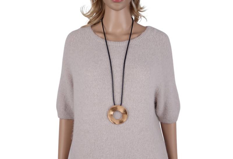 MIRROSI Lange Kette Damen Halskette mit elegantem Anhänger aus Metall ca.90cm lang (perfekt für Pullover, Bluse, Shirt) von MIRROSI