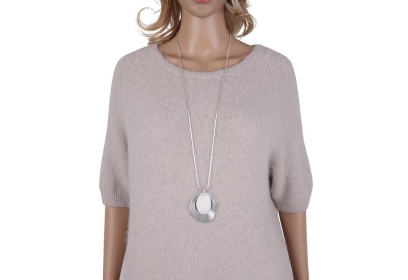 MIRROSI Lange Kette Damen Halskette mit elegantem Anhänger aus Metall ca.90cm lang (perfekt für Pullover, Bluse, Shirt) von MIRROSI