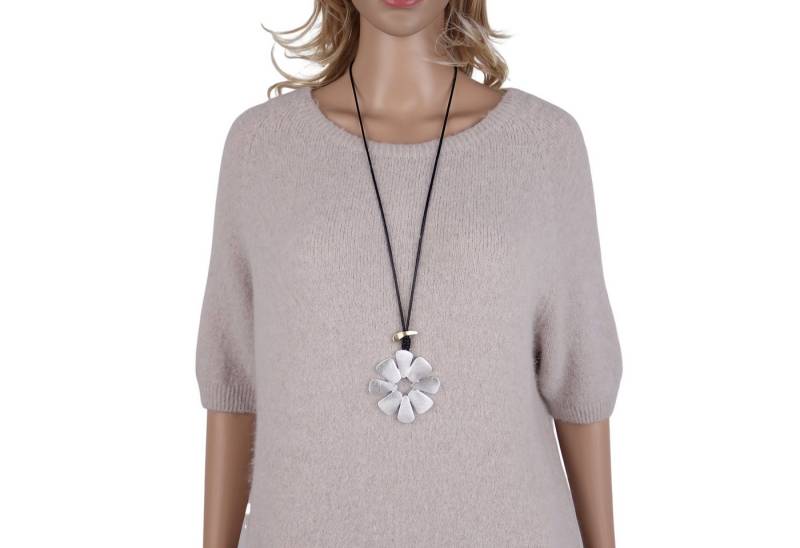 MIRROSI Lange Kette Damen Halskette mit elegantem Anhänger aus Metall ca.90cm lang (perfekt für Pullover, Bluse, Shirt) von MIRROSI
