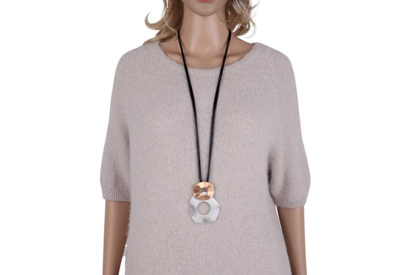 MIRROSI Lange Kette Damen Halskette mit elegantem Anhänger aus Metall ca.90cm lang (perfekt für Pullover, Bluse, Shirt) von MIRROSI
