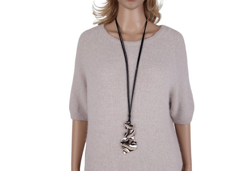 MIRROSI Lange Kette Damen Halskette mit elegantem Anhänger aus Metall ca.90cm lang (perfekt für Pullover, Bluse, Shirt) von MIRROSI
