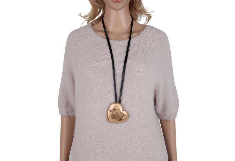 MIRROSI Lange Kette Damen Halskette mit elegantem Anhänger aus Metall ca.90cm lang (perfekt für Pullover, Bluse, Shirt) von MIRROSI