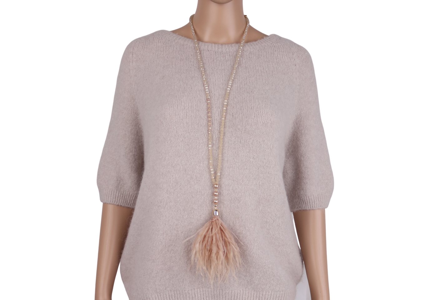 MIRROSI Lange Kette Damen Halskette mit elegantem Anhänger von MIRROSI