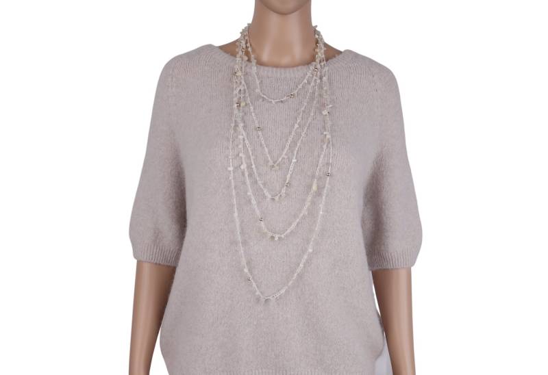 MIRROSI Lange Kette Damen Halskette mit elegantem Anhänger von MIRROSI